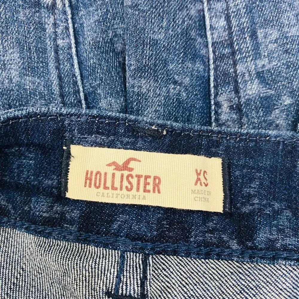 Hollister Tribal Print Jeans Jumpsuit Denim Bib Overall Sz XS - Picture 6 of 14